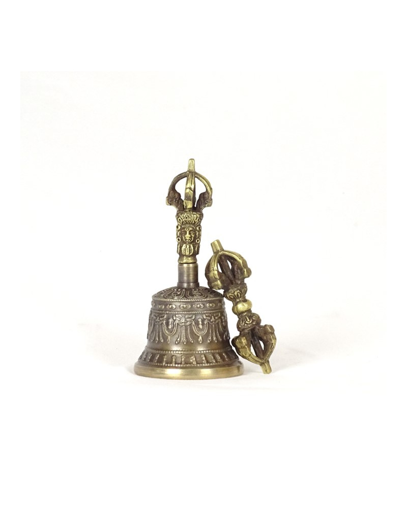Cloche tibétaine bronze 11 cm