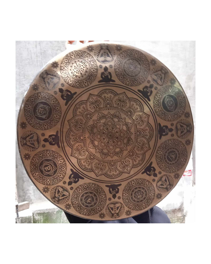 Gong gravé OM 50 cm