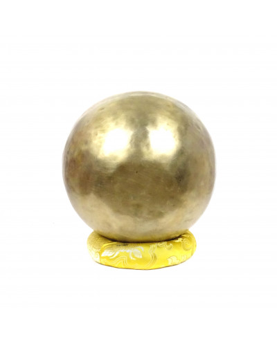 Bol chantant tibétain naturel 19 cm 7 métaux chakra Gorge